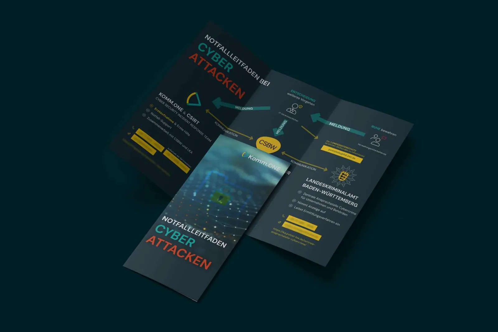 Cyber Security Flyer für Komm.ONE – Projektansicht 3