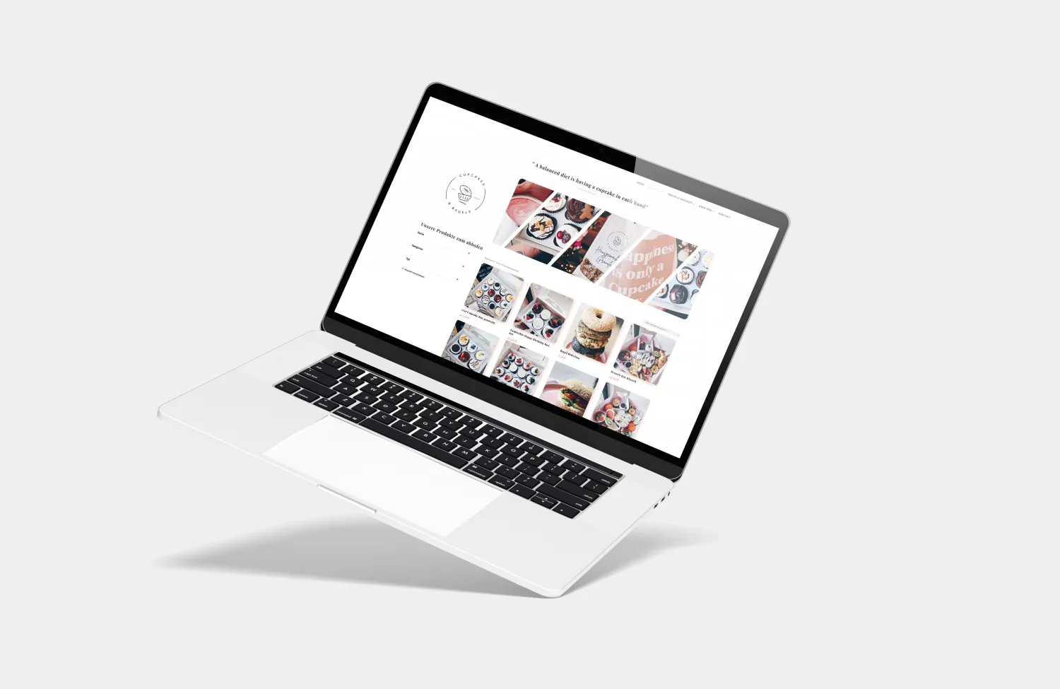 Cupcakes & Bagels Webshop, Ansicht 1