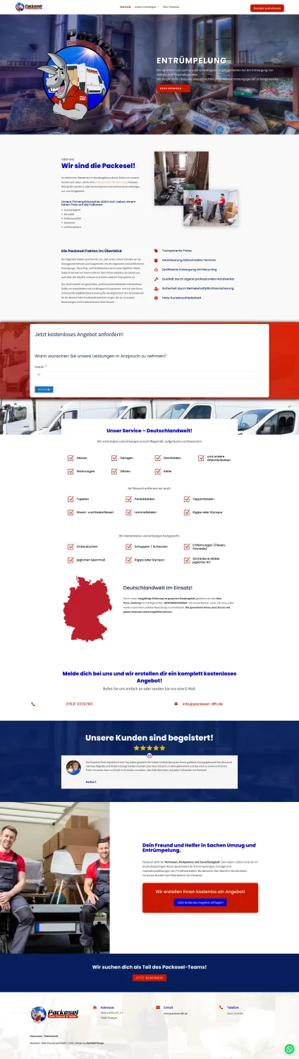 Packesel – Dein Freund & Helfer – Projektansicht 2