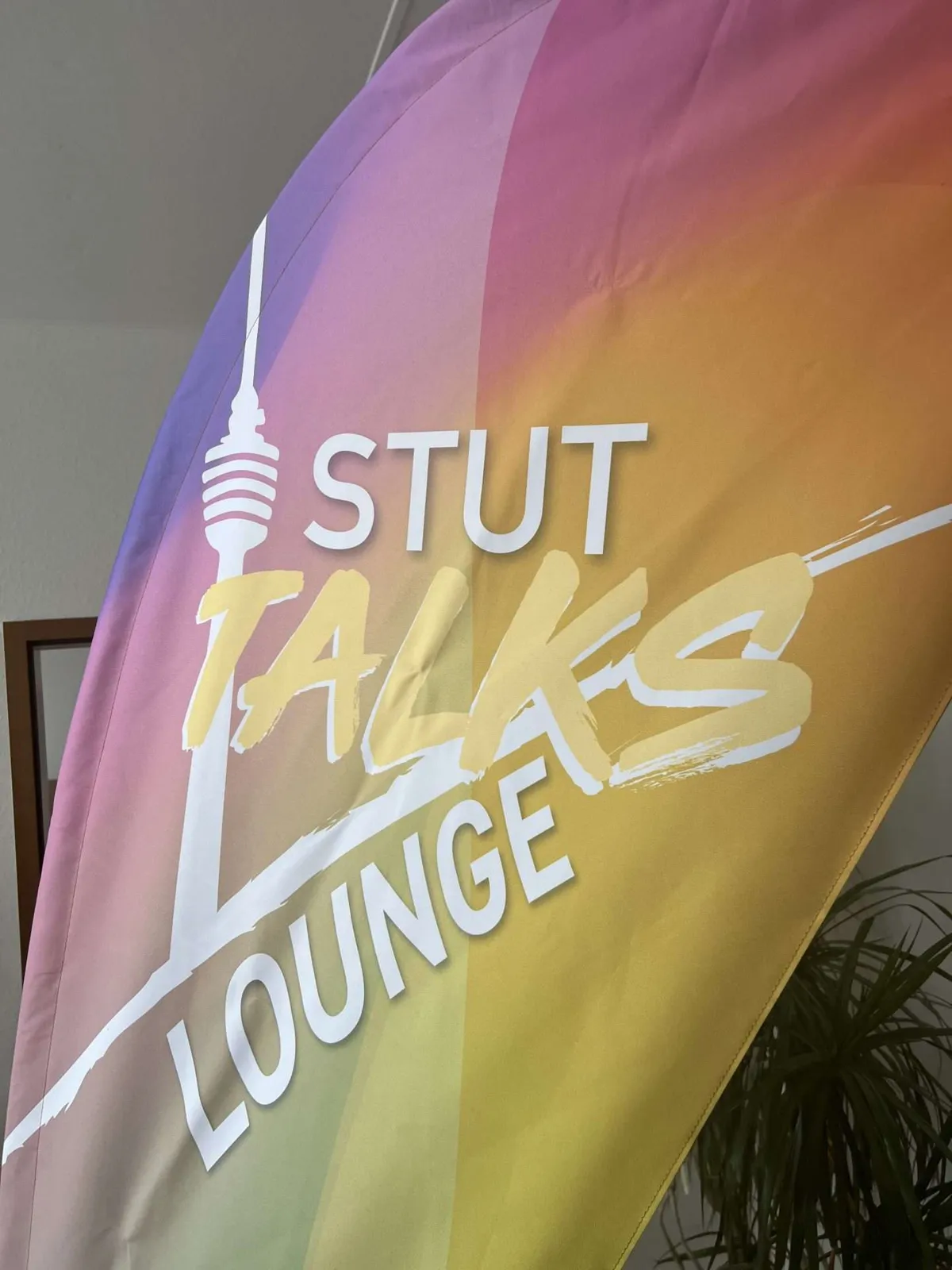 Beach Flag für Stutt-Talks (Jugendhaus Stuttgart)