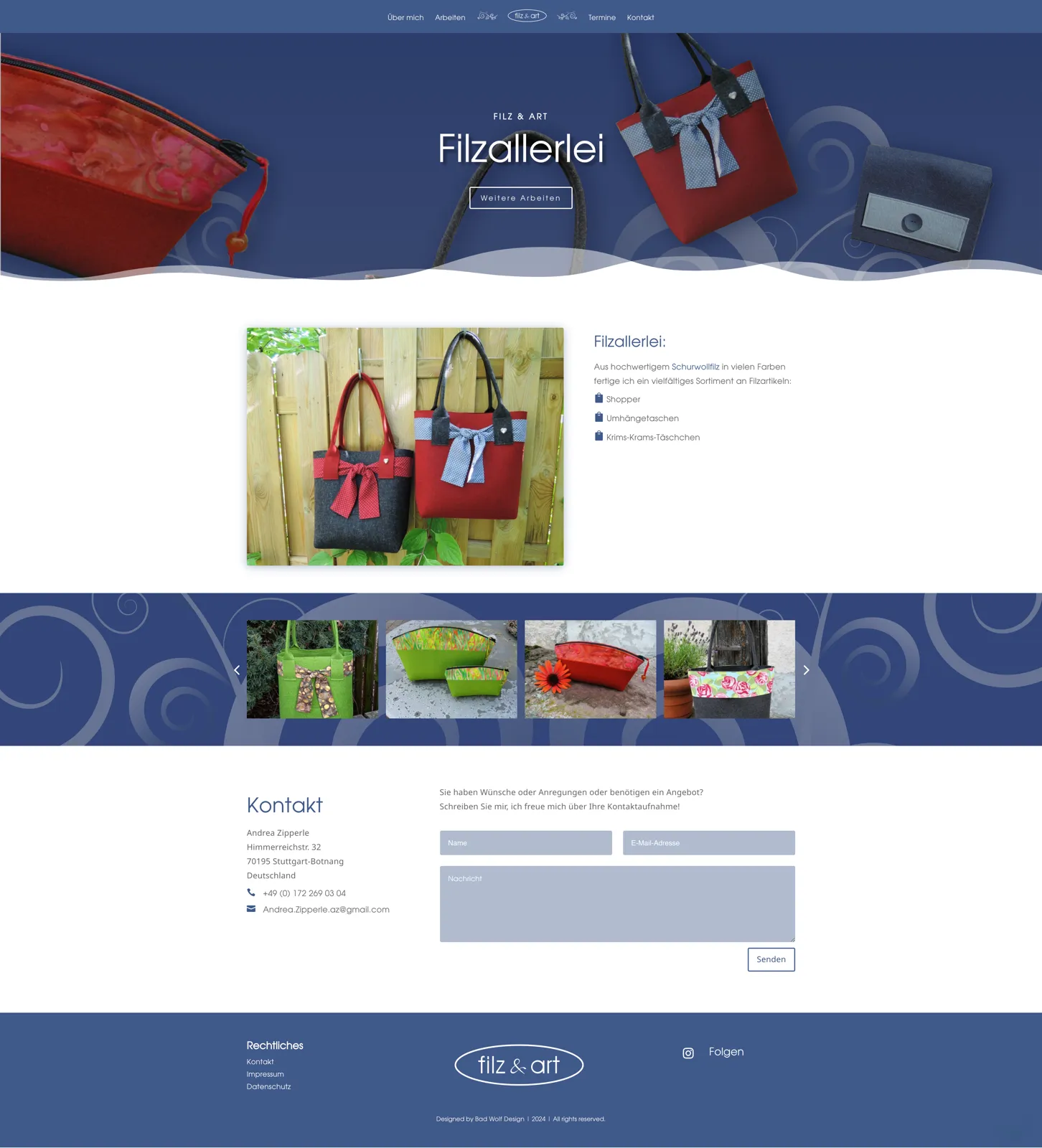 Andrea Zipperle – Webseiten Upgrade – Projektansicht 8