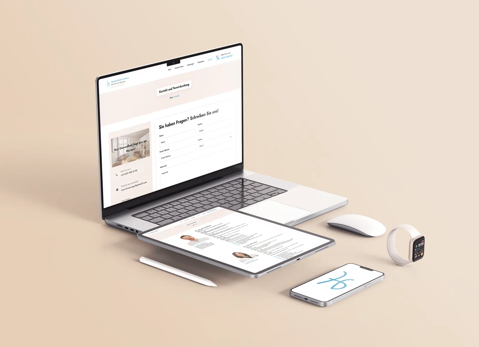 Webseite für das HZ Heidelberg, Ansicht 2