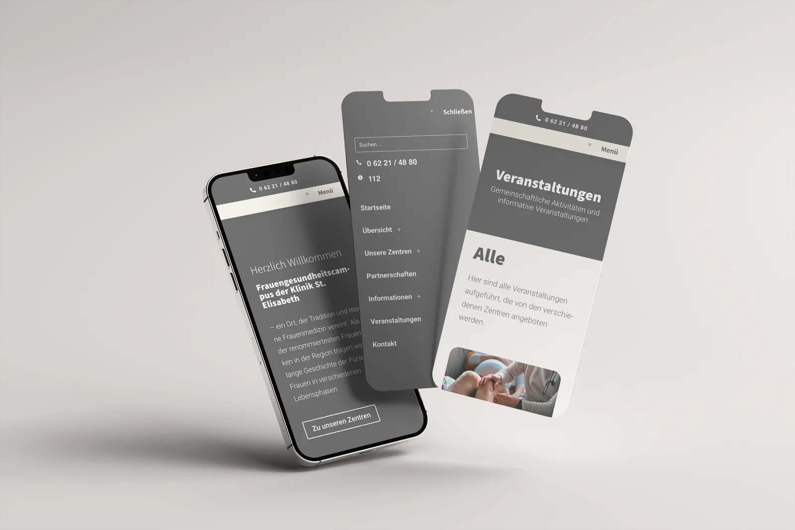 Webseite für den Frauengesundheitscampus Heidelberg – Projektansicht 4