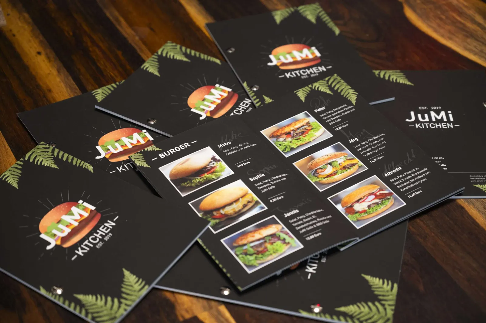 Logo Rebrand für JuMi Kitchen Burger – Projektansicht 2