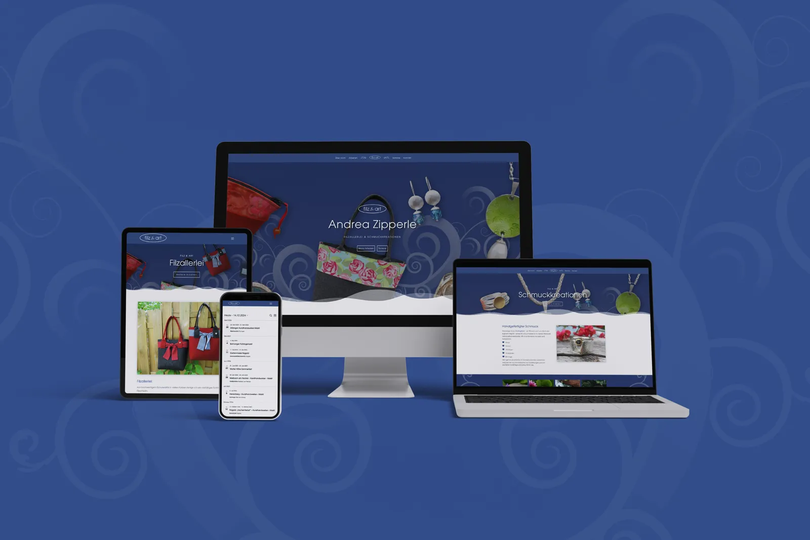 Andrea Zipperle – Webseiten Upgrade, Ansicht 1
