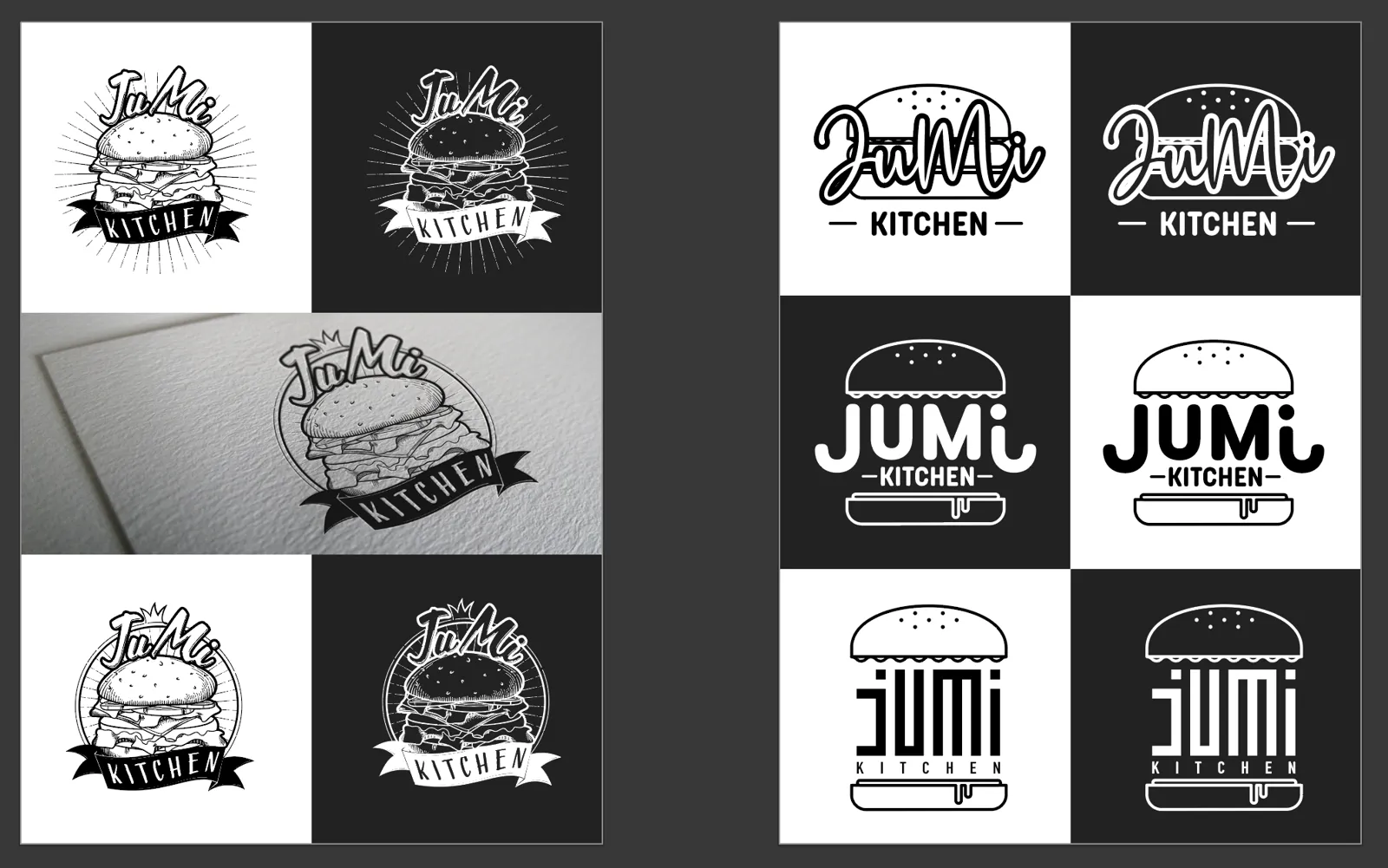 Logo Rebrand für JuMi Kitchen Burger – Projektansicht 6
