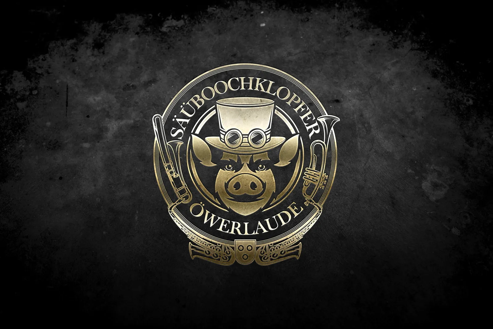 Logo und Merch für Saeueboochklopfer Oewerlaude