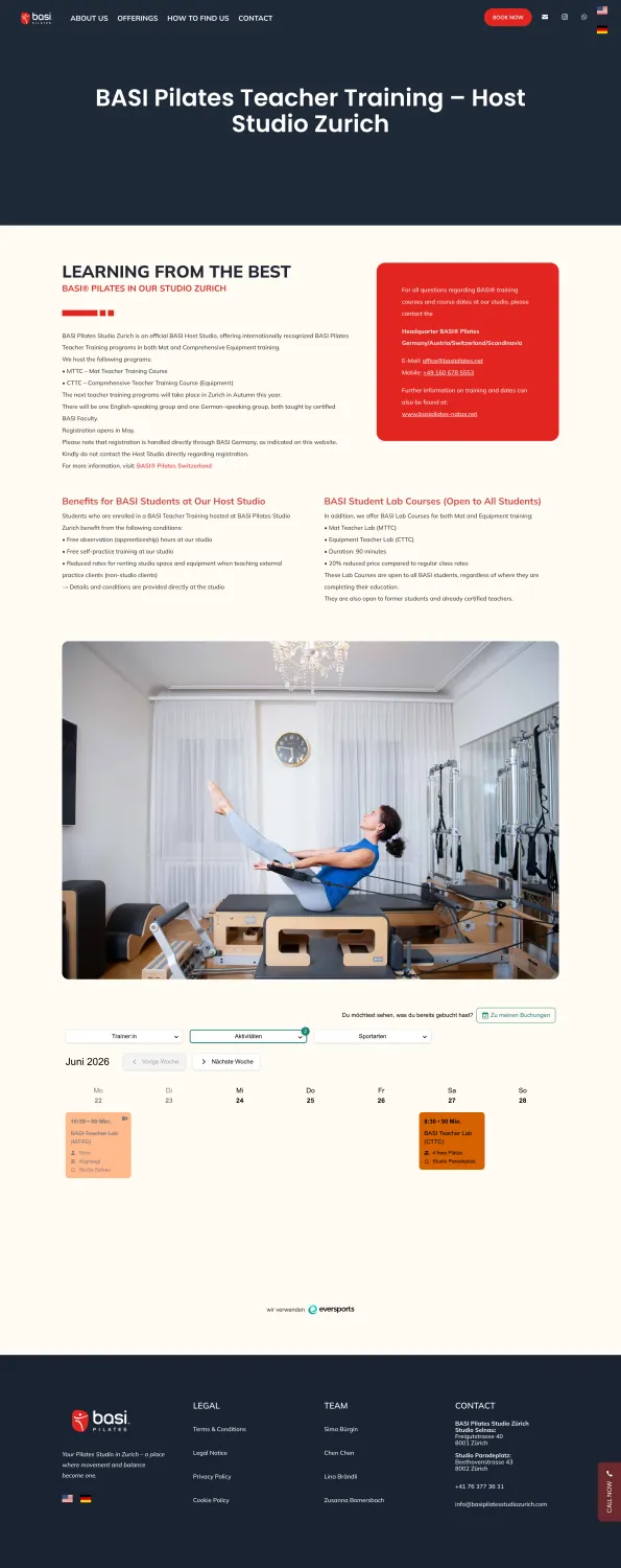 BASI Pilates Studio Zürich, Ansicht 3