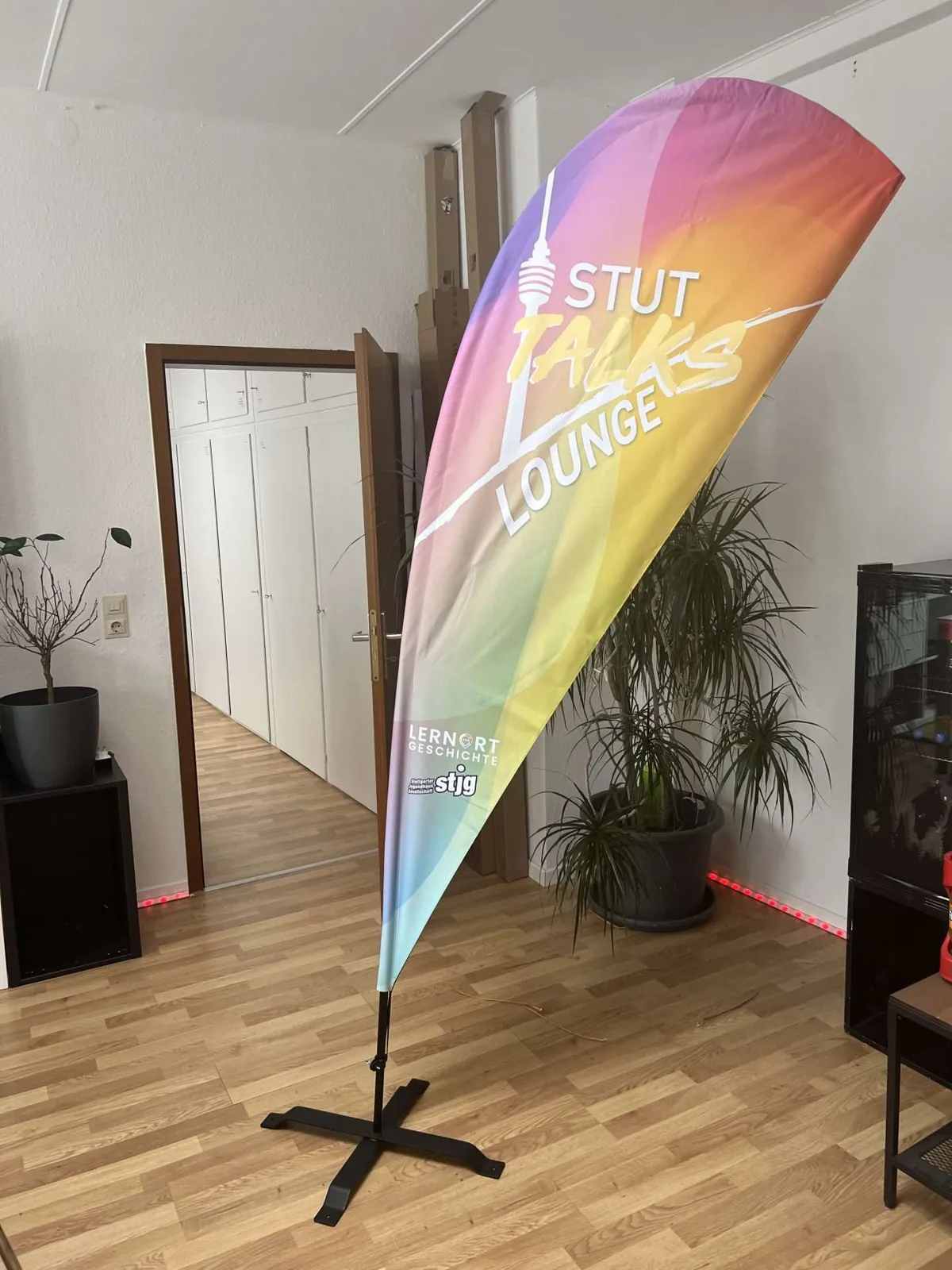 Beach Flag für Stutt-Talks (Jugendhaus Stuttgart), Ansicht 2