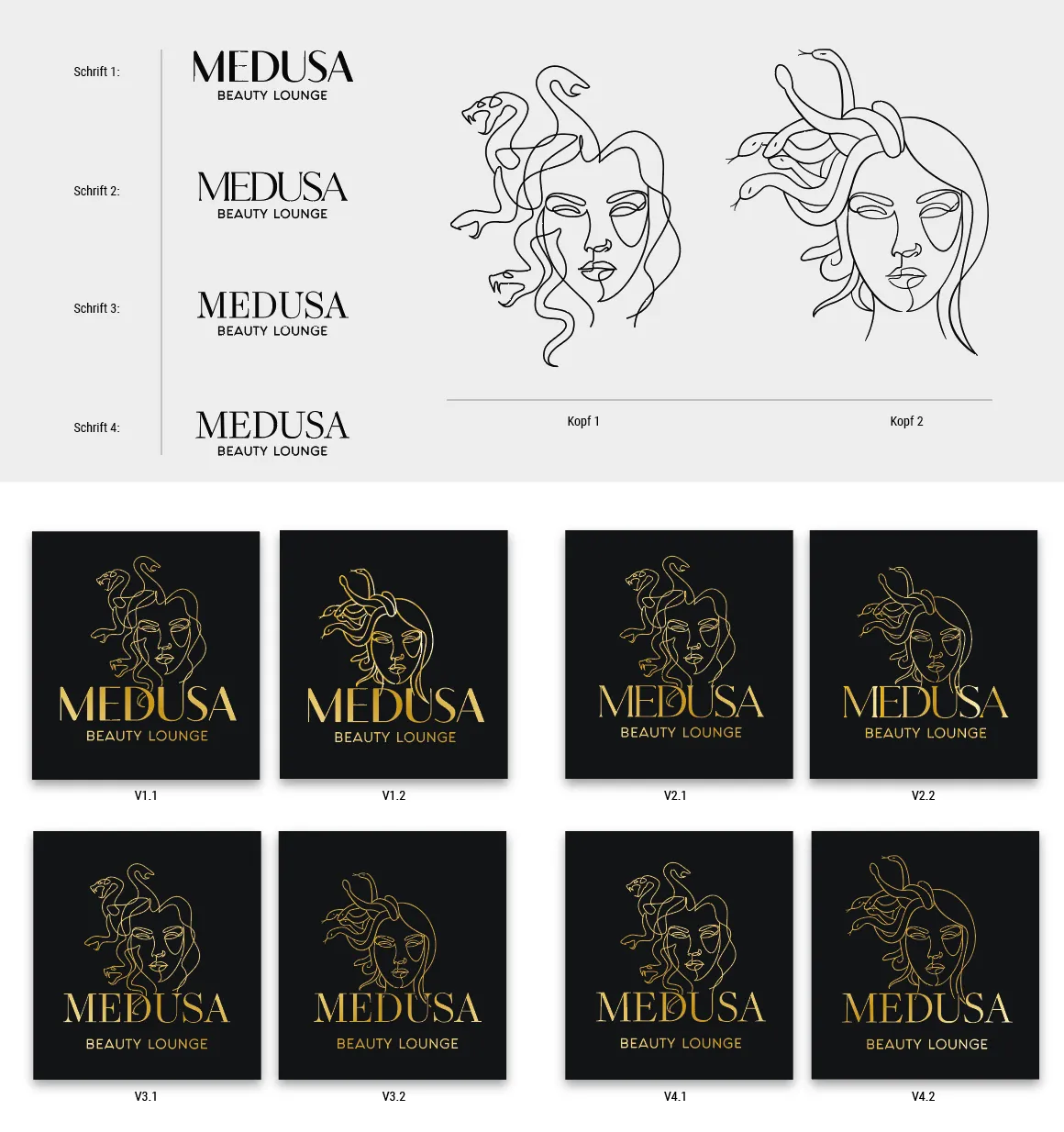 Medusa Beauty Lounge Logo – Projektansicht 4