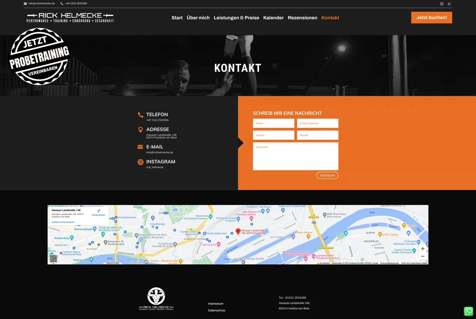 Rick Helmecke Personal Training – Projektansicht 4